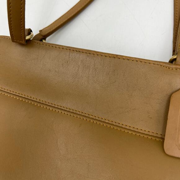 Coach Tribeca Shopper 9098 Toffee Leather Purse Bag Handbag - Picture 6 of 14